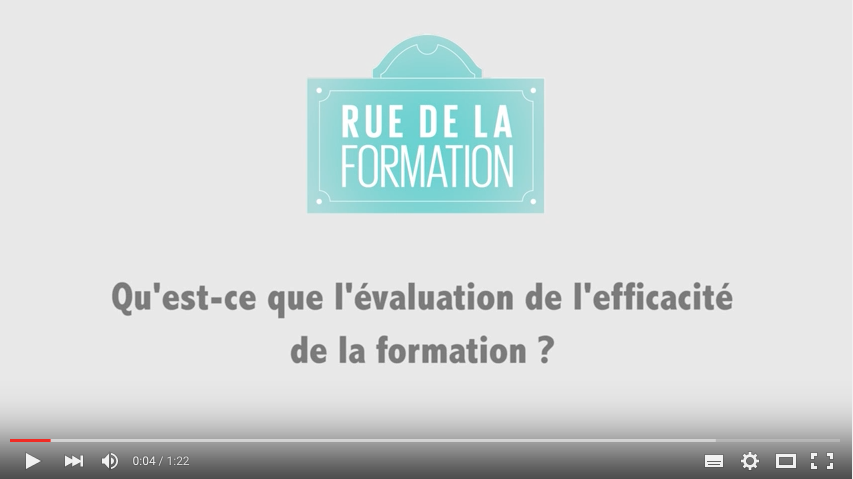 L’évaluation de l’efficacité de la formation – J. Pottiez