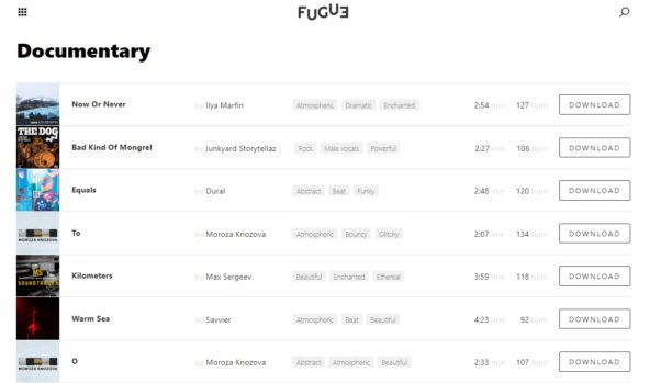 Fugue : une bibliothèque de musiques gratuites et libres de droits de qualité – Blog du Modérateur