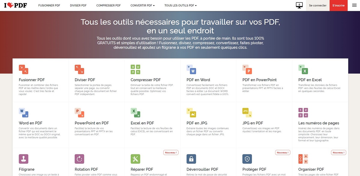 iLovePDF, une appli mobile et web pour éditer un PDF : convertir, fusionner, protéger, réparer… — blog du modérateur