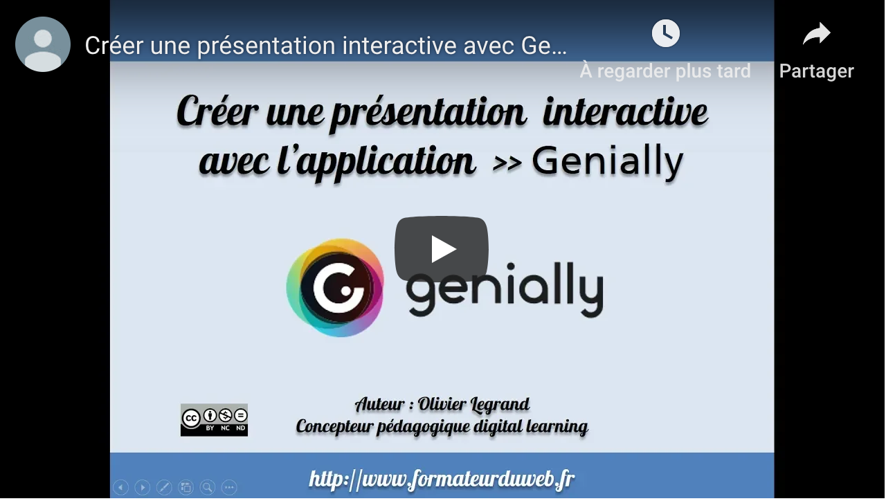 Créer une présentation interactive avec Genially — Formateurduweb