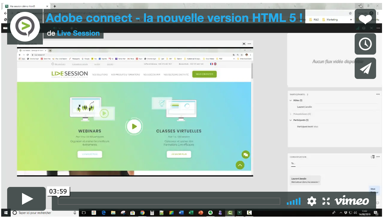 ENFIN UNE VERSION HTML 5 D’ADOBE CONNECT QUI TIENT LA ROUTE ! — LiveSession