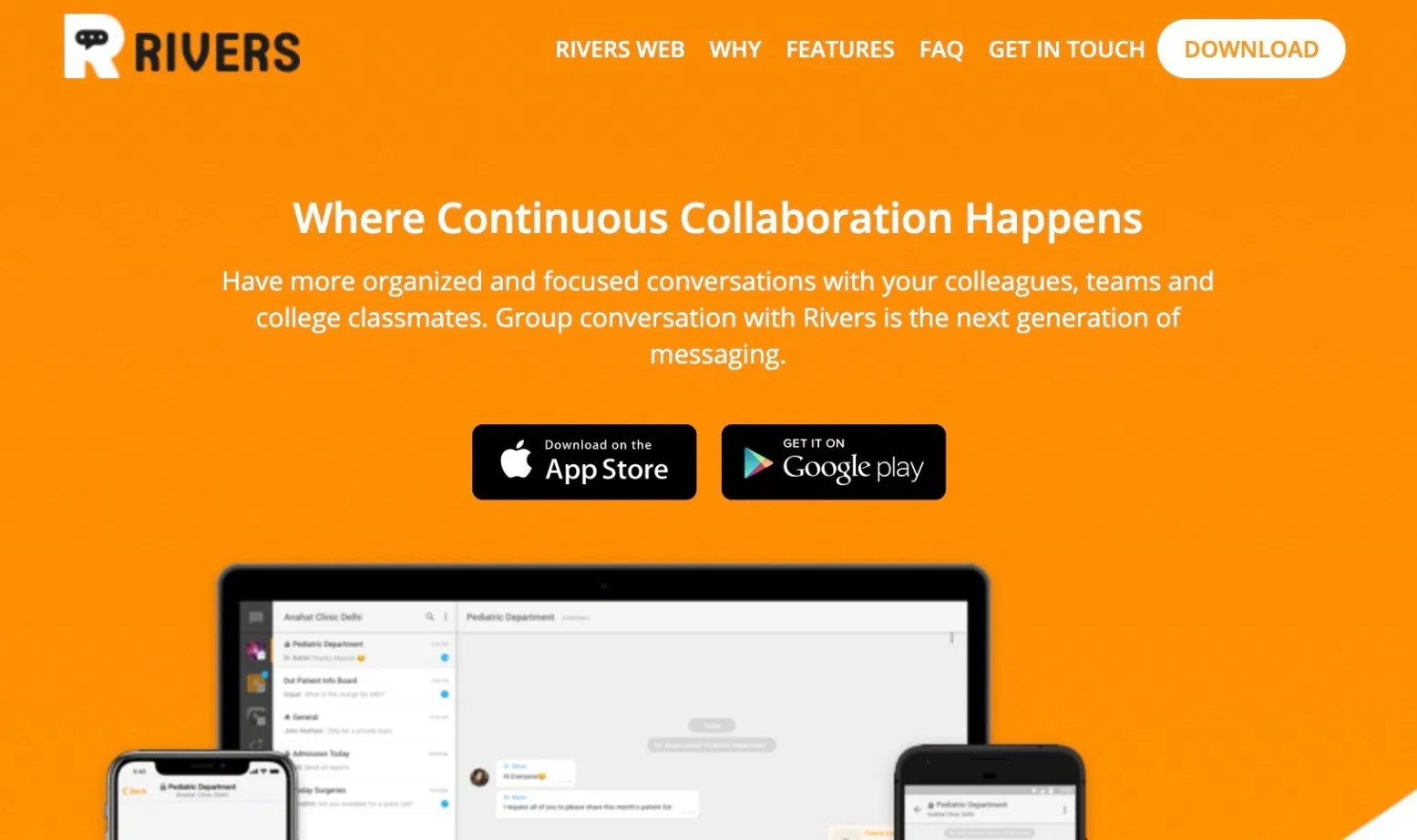 Rivers. Messagerie collaborative, simple et rapide — Les outils collaboratifs