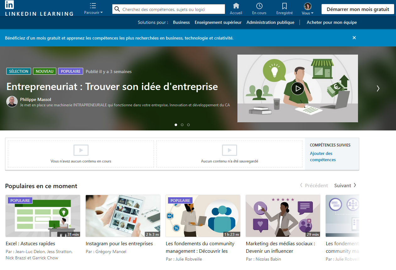 LINKEDIN SE SAISIT DU DIGITAL LEARNING — Noobelearning