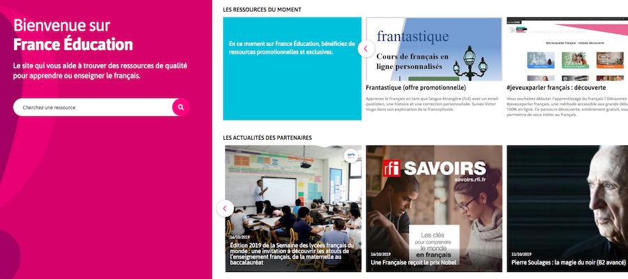 France Education : la plateforme pour apprendre et enseigner le français — LudoMag