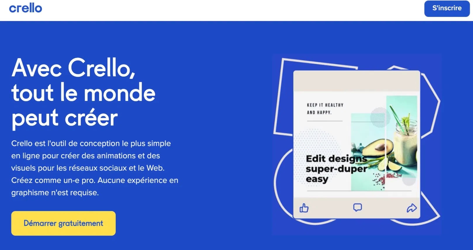 Crello. Créer des visuels pour les réseaux sociaux — BestOutils.com