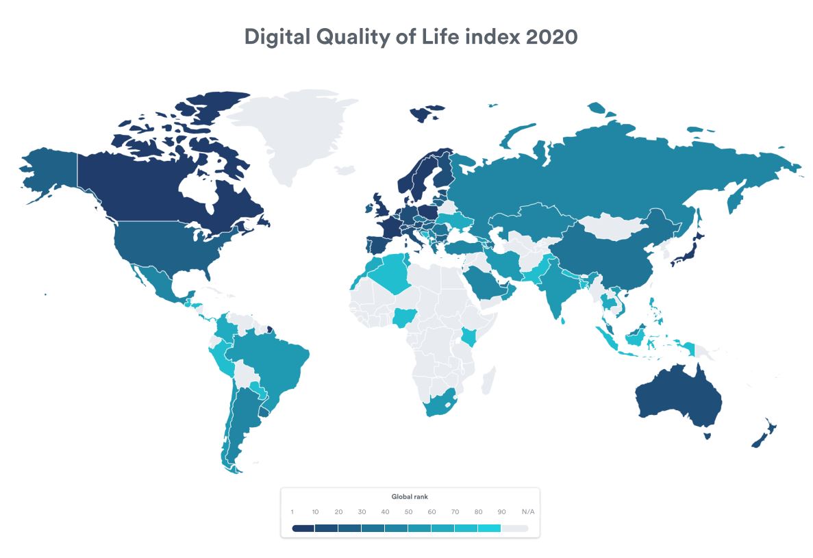 Qualité de vie numérique : comment se classe la France ? — Blog du modérateur