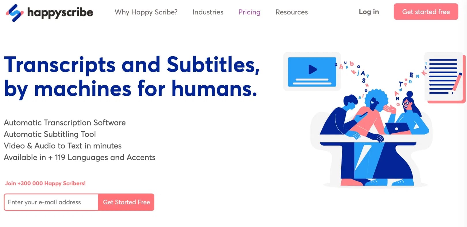 HappyScribe. Retranscription audio et vidéo en ligne — BestOutils