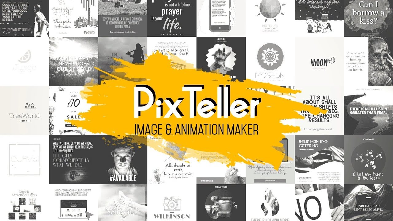 PixTeller. Créer des images et des animations en ligne sans être graphiste — BestOutils