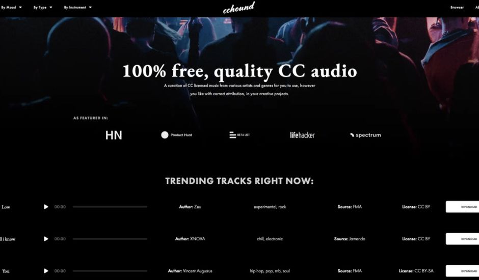 Cchound : une bibliothèque de musiques libres de droits pour n’importe quel projet ! — Siècle Digital