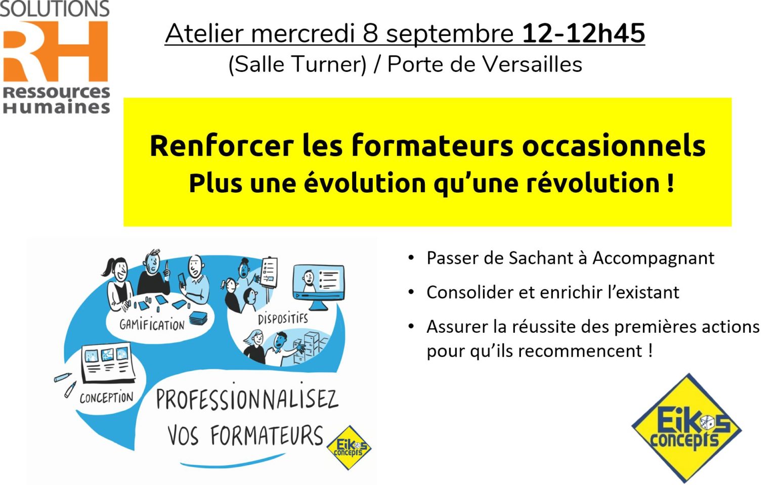 Renforcer les formateurs occasionnels : plus une évolution qu’une révolution ! — Eikos