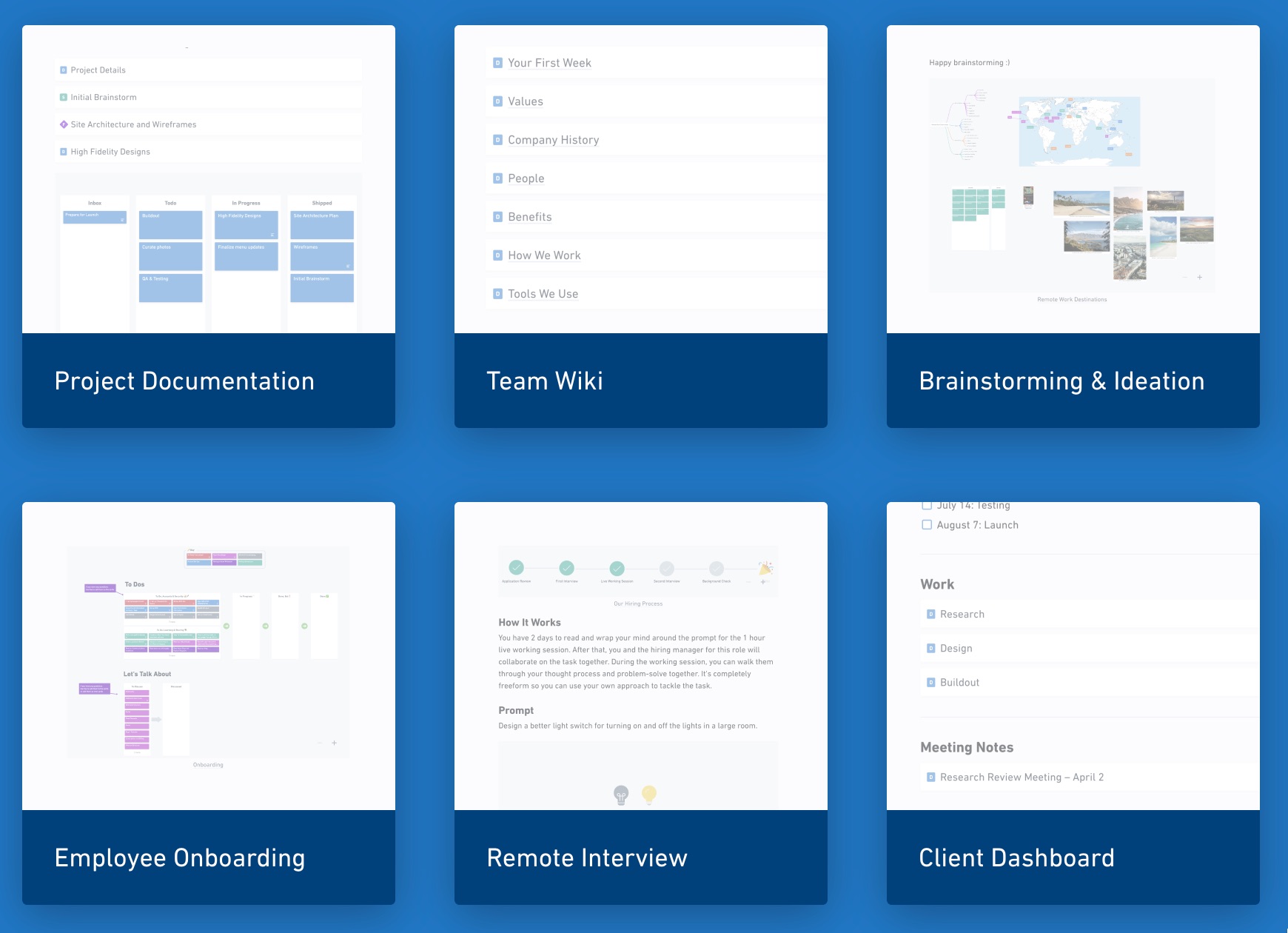 Whimsical. Espace de travail collaboratif visuel — Outils collaboratifs