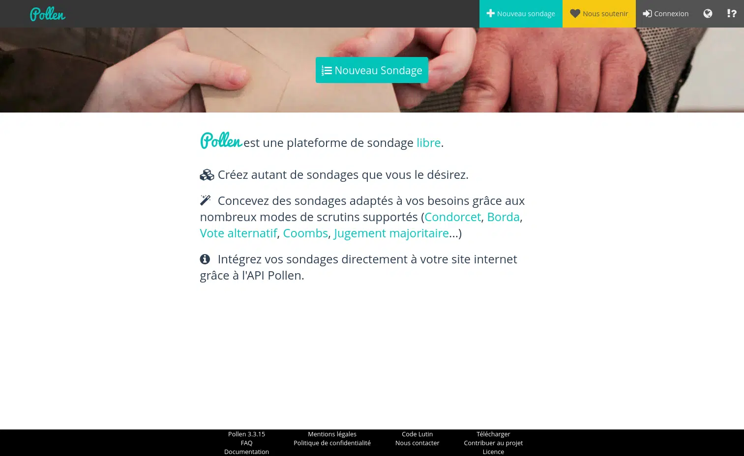 Pollen – un outil libre et gratuit pour créer vos sondages — Louis Derrac