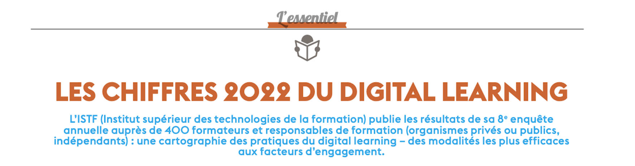 Les chiffres 2022 du Digital Learning — Centre Inffo