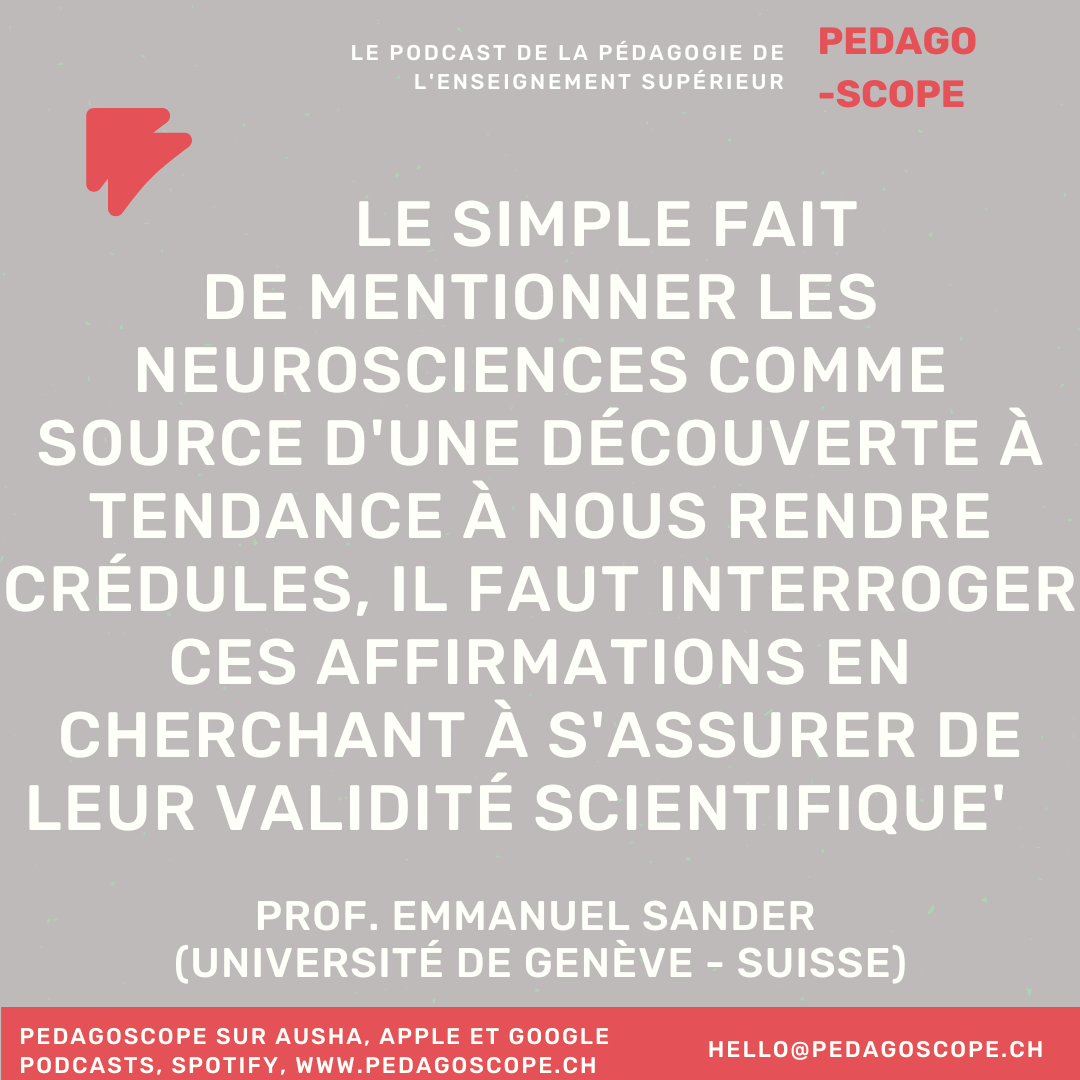 Neurosciences en éducation — Pedago-scope