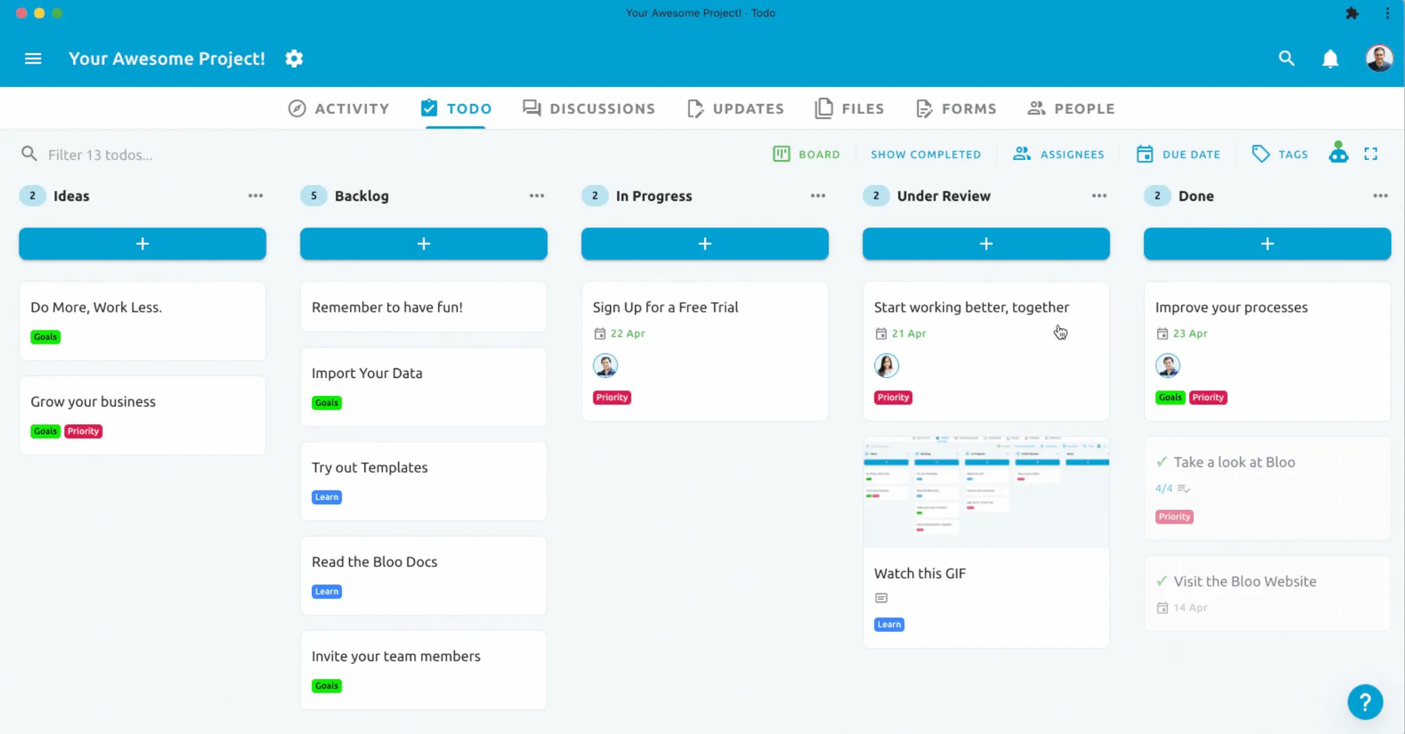 Blue. Enfin une plateforme qui simplifie le travail collaboratif — Outils collaboratifs