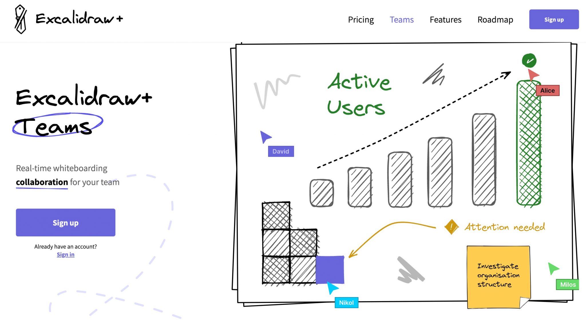 Excalidraw. Un tableau blanc en ligne pour le travail collaboratif — Outils Collaboratifs