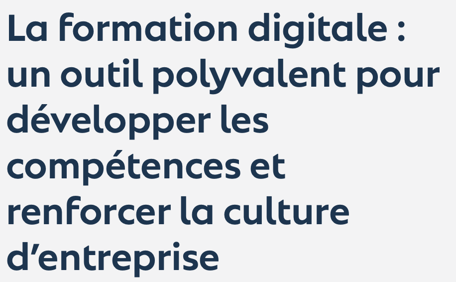 La formation digitale : un outil polyvalent pour développer les compétences et renforcer la culture d’entreprise — Solunea