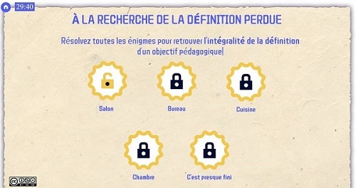 Utilisation d’un escape game numérique en présentiel : retour d’expérience — CNAM