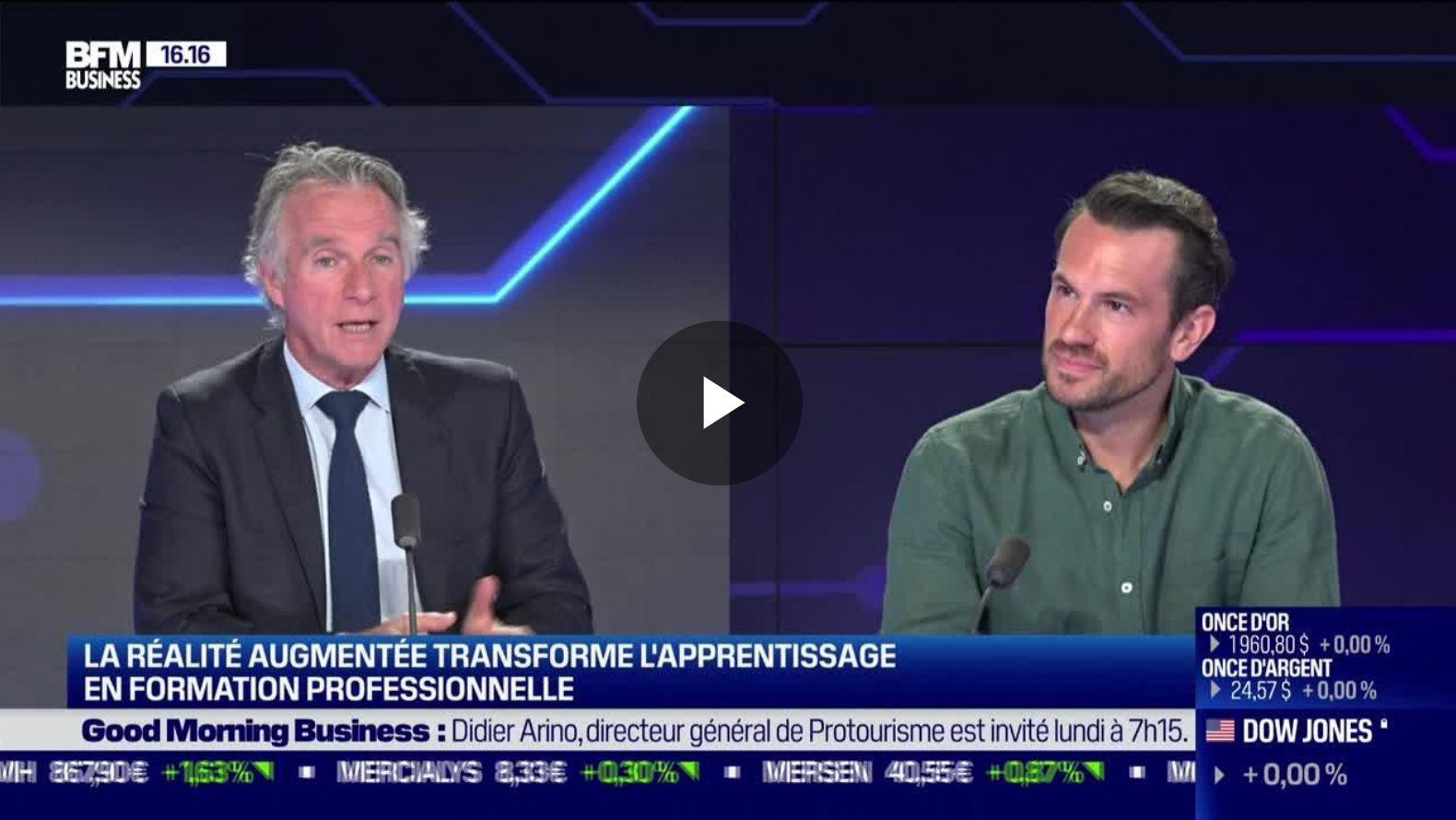 La réalité augmentée transforme l’apprentissage en formation professionnelle – 22/07 — BFM business