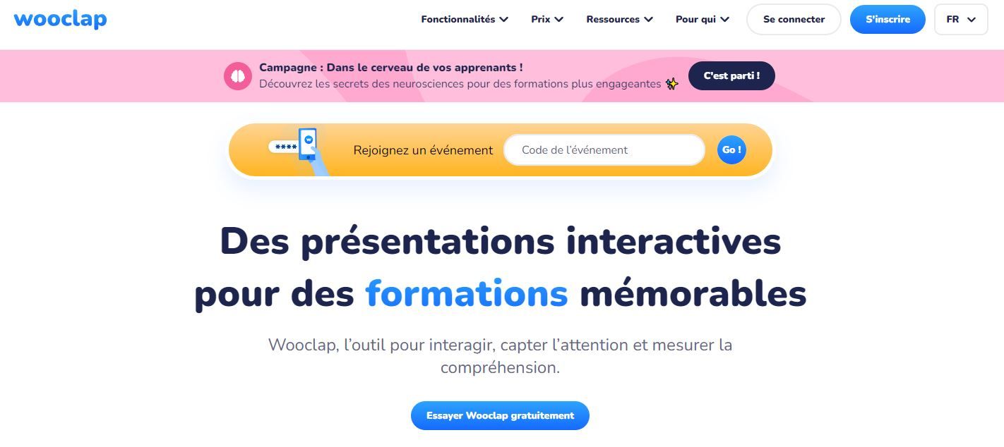 Wooclap – Une solution interactive pour dynamiser vos cours — Thot Cursus