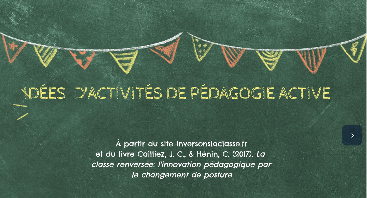 Retour au tableau : 10 activités de pédagogie active !