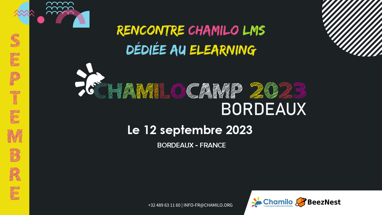 Évènement Edtech : ChamiloCamp Bordeaux 2023