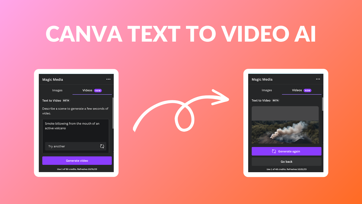 Texte à vidéo en quelques clicks avec Canva